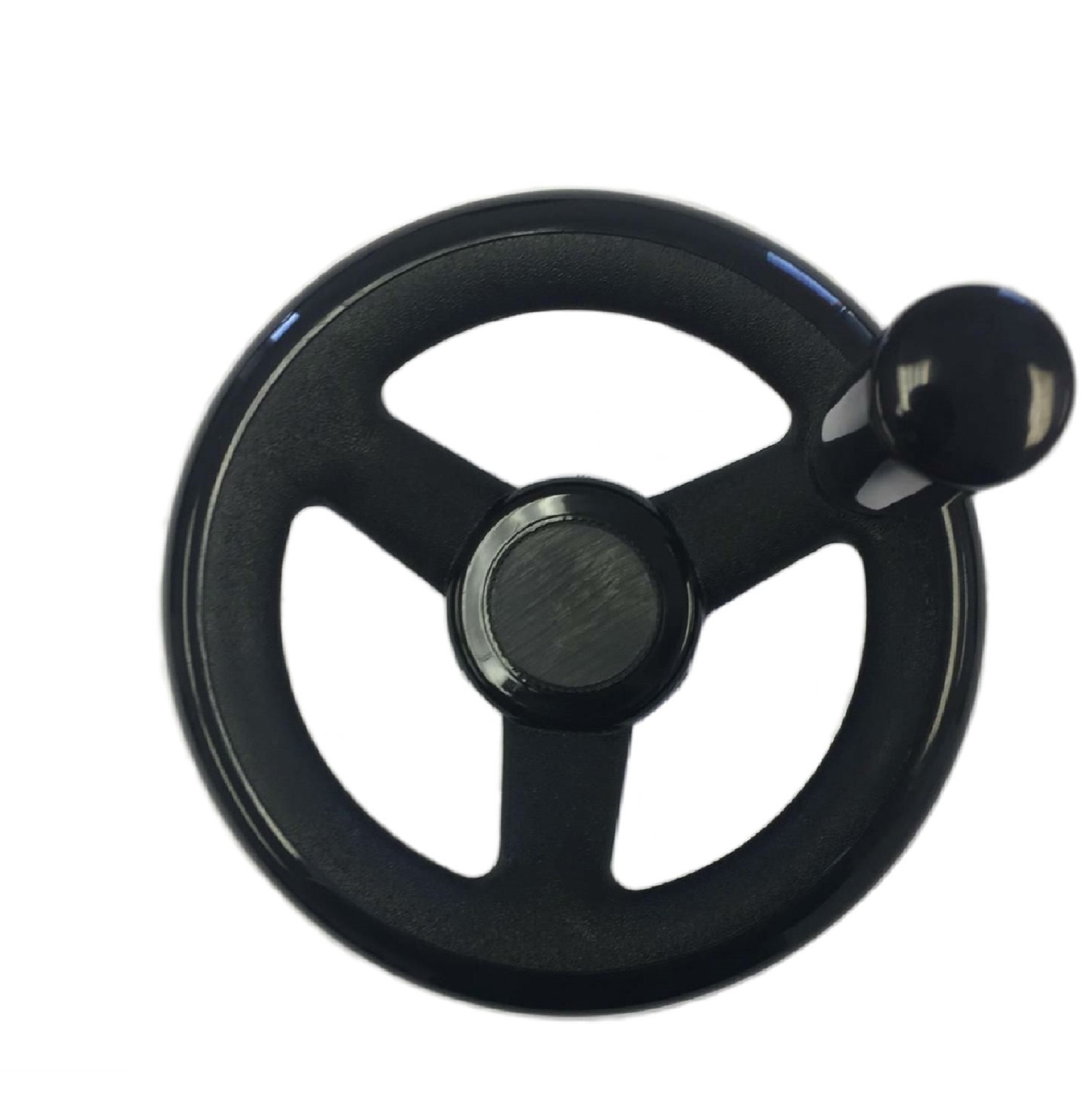 Plastic Three Spoke Offset Handwheel W/ Revolving Handle , Handwheels